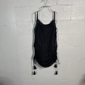 1. State Women's Convertible Tank Dress swim Cover-up navy XL